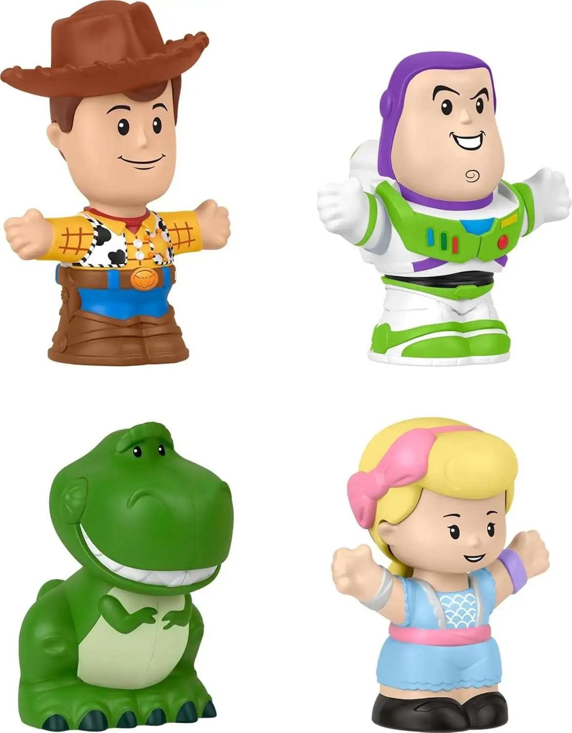 Little People Woody, Bo Peep, Buzz & Rex