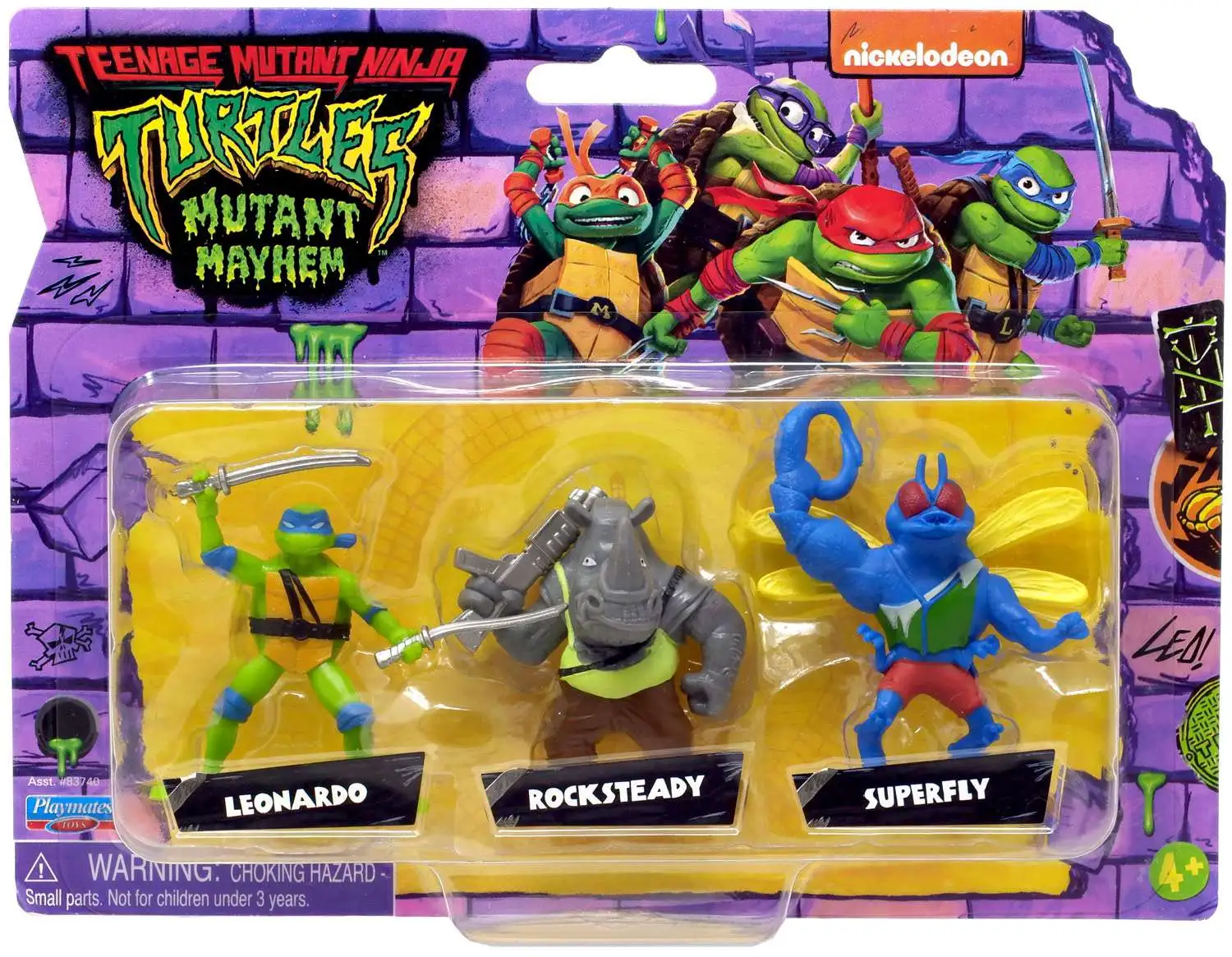 Leonardo, Rocksteady & Superfly Mini 3-Pack