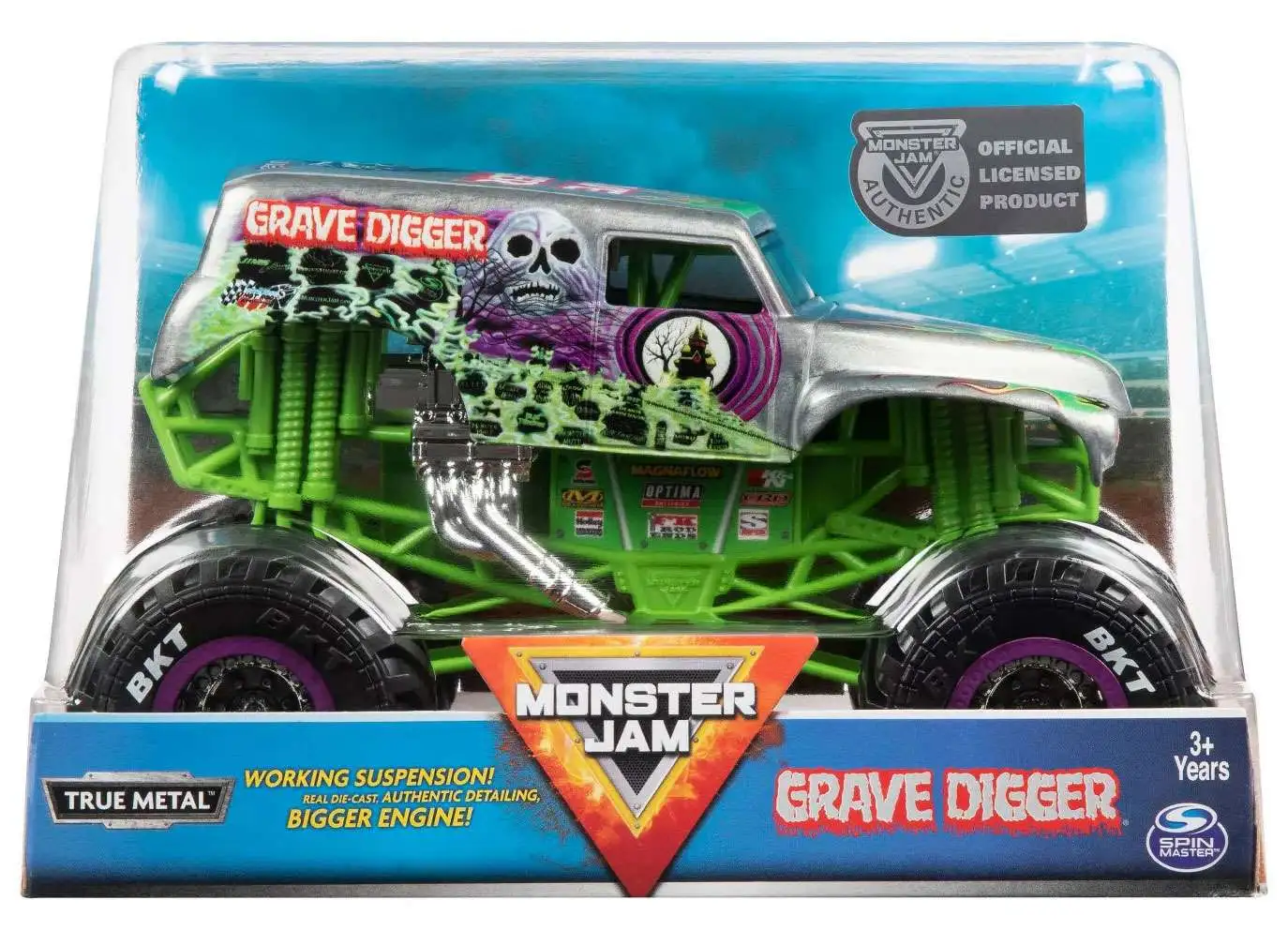 True Metal Grave Digger (Silver & Green)
